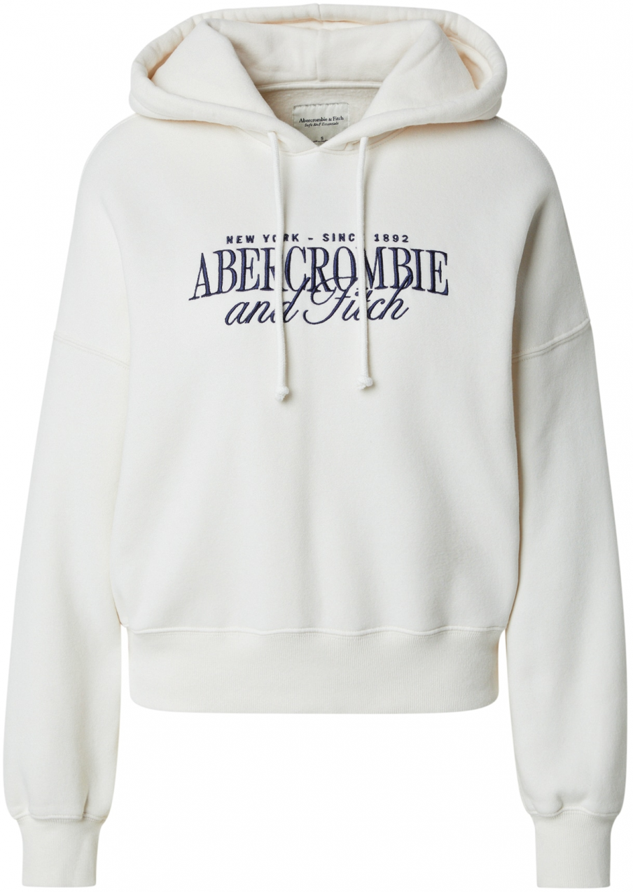 Abercrombie & Fitch Mikina  krémová / zafírová