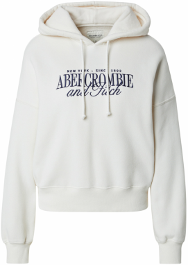 Abercrombie & Fitch Mikina  krémová / zafírová