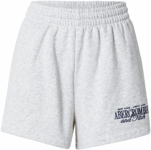 Abercrombie & Fitch Nohavice  námornícka modrá / sivá