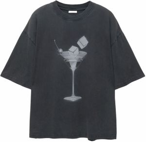 Pull&Bear Tričko  antracitová / svetlosivá