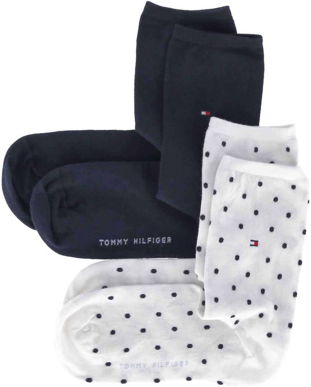Tommy Hilfiger Underwear Ponožky  tmavomodrá / čierna / biela