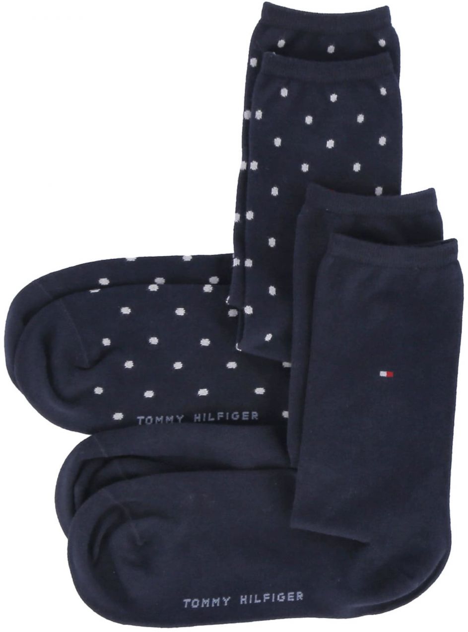 Tommy Hilfiger Underwear Ponožky  tmavomodrá / červená / biela
