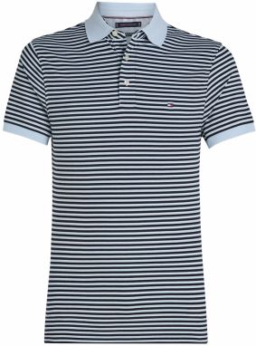 TOMMY HILFIGER Tričko 'Core 1985'  námornícka modrá / biela