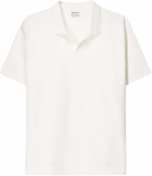 Bershka Tričko  šedobiela