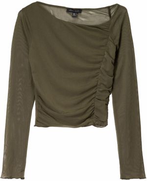 Bershka Blúzka  kaki