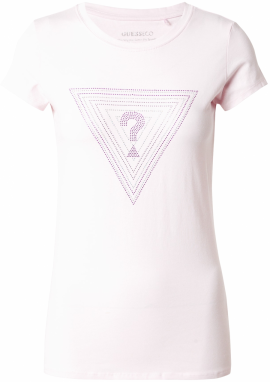 GUESS Tričko  fuksia / pastelovo ružová / strieborná
