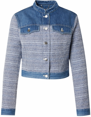 GUESS Prechodná bunda 'ELSIE'  modrá / modrá denim / svetlomodrá / biela