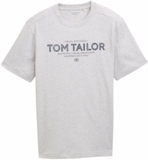 TOM TAILOR Tričko  námornícka modrá / sivá melírovaná