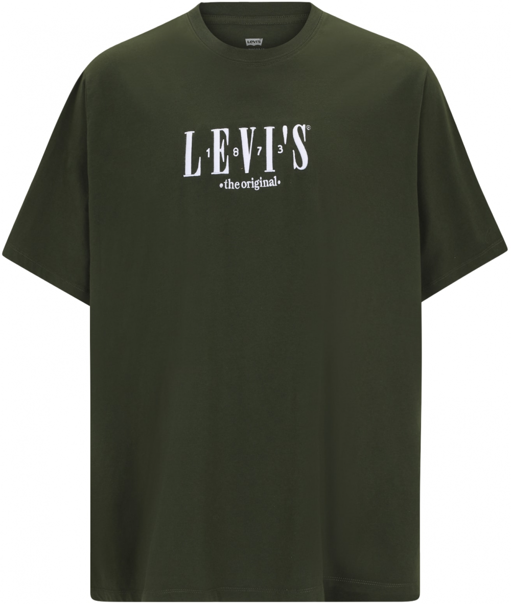 Levi's® Big & Tall Tričko  tmavozelená / biela