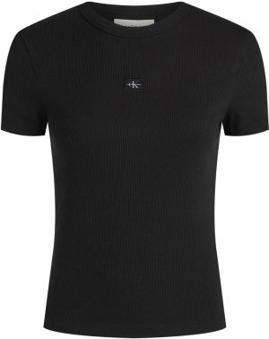 Calvin Klein Jeans Tričko  čierna / biela
