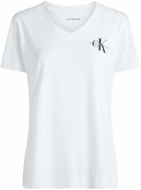 Calvin Klein Jeans Curve Tričko  sivá / čierna / biela