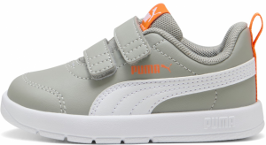 PUMA Tenisky 'Courtflex V3'  sivá / oranžová / biela