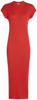 TOMMY HILFIGER Pletené šaty  červená