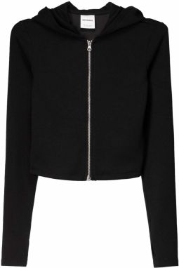 Bershka Tepláková bunda  čierna