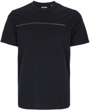 Jack & Jones Plus Tričko 'JCOFUSION'  tmavomodrá / biela