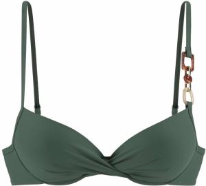 LASCANA Bikinový top  zelená