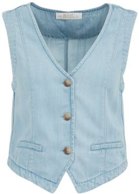 WE Fashion Vesta  modrá denim
