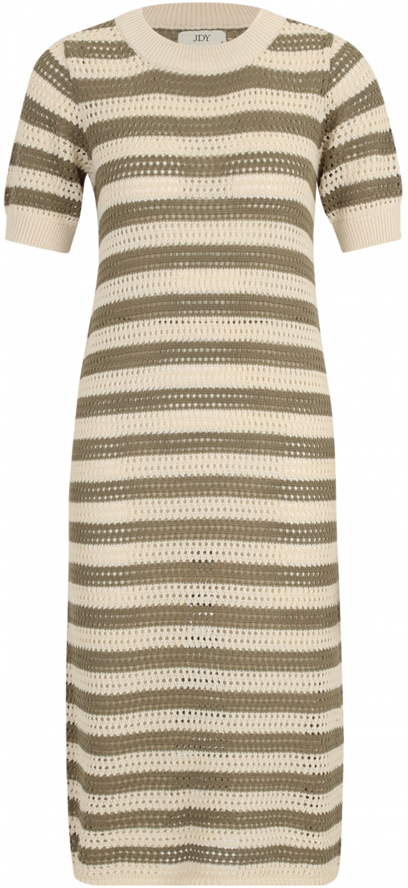 JDY Petite Pletené šaty 'JDYTIKKA'  krémová / olivová