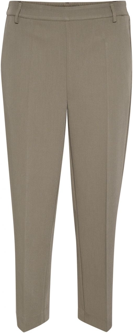 Kaffe Nohavice s pukmi 'Sakura'  sépiová