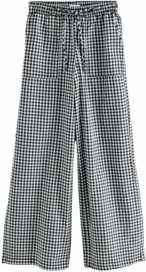 Next Nohavice ' Gingham'  čierna / biela