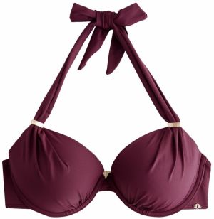 Next Bikinový top  vínovo červená