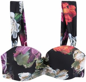 Next Bikinový top  kaki / fialová / bordová / čierna