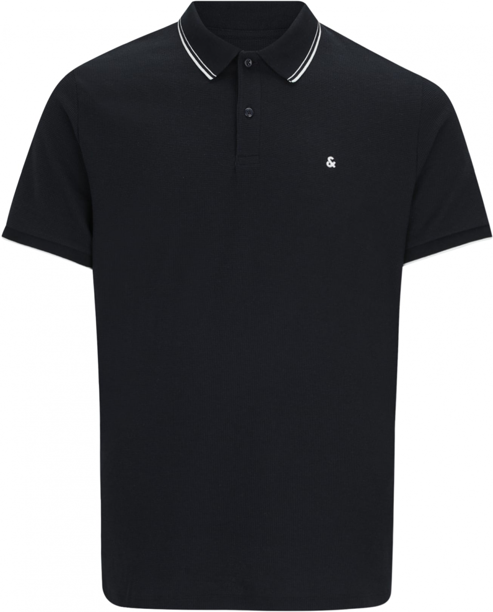 Jack & Jones Plus Tričko 'JJEAUSTIN'  čierna / biela