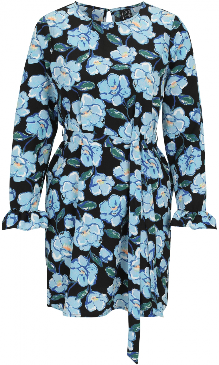 Vero Moda Petite Šaty 'VMALEA NINA'  modrá / svetlomodrá / jedľová / čierna