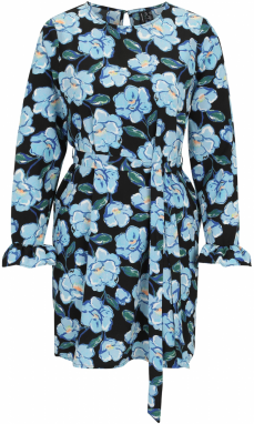 Vero Moda Petite Šaty 'VMALEA NINA'  modrá / svetlomodrá / jedľová / čierna