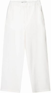 Bershka Nohavice  šedobiela