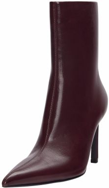 Pull&Bear Členkové čižmy  bordová