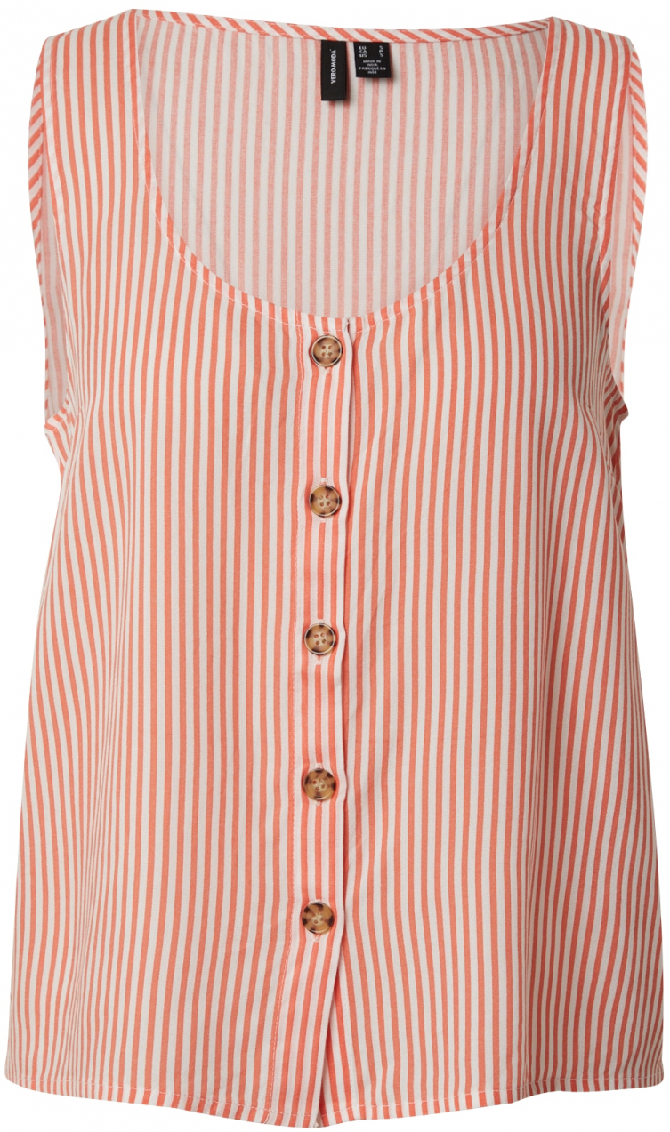 VERO MODA Blúzka 'VMBumpy'  svetločervená / biela