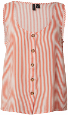 VERO MODA Blúzka 'VMBumpy'  svetločervená / biela