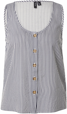 VERO MODA Blúzka 'VMBumpy'  námornícka modrá / biela