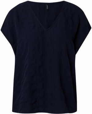 VERO MODA Blúzka  námornícka modrá / čierna