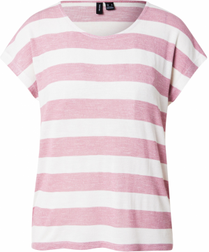 VERO MODA Tričko  ružová / biela