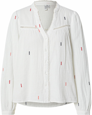 VERO MODA Blúzka  námornícka modrá / oranžová / červená / biela