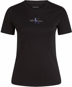 Calvin Klein Jeans Curve Tričko  námornícka modrá / čierna / biela