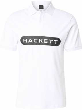 Hackett London Tričko  čierna / biela