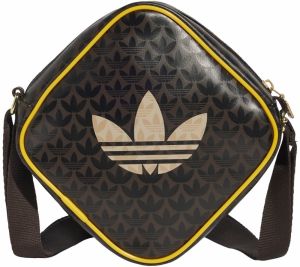ADIDAS ORIGINALS Taška cez rameno  krémová / tmavohnedá / žltá