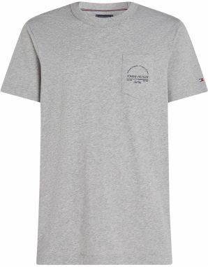 TOMMY HILFIGER Tričko  sivá / čierna