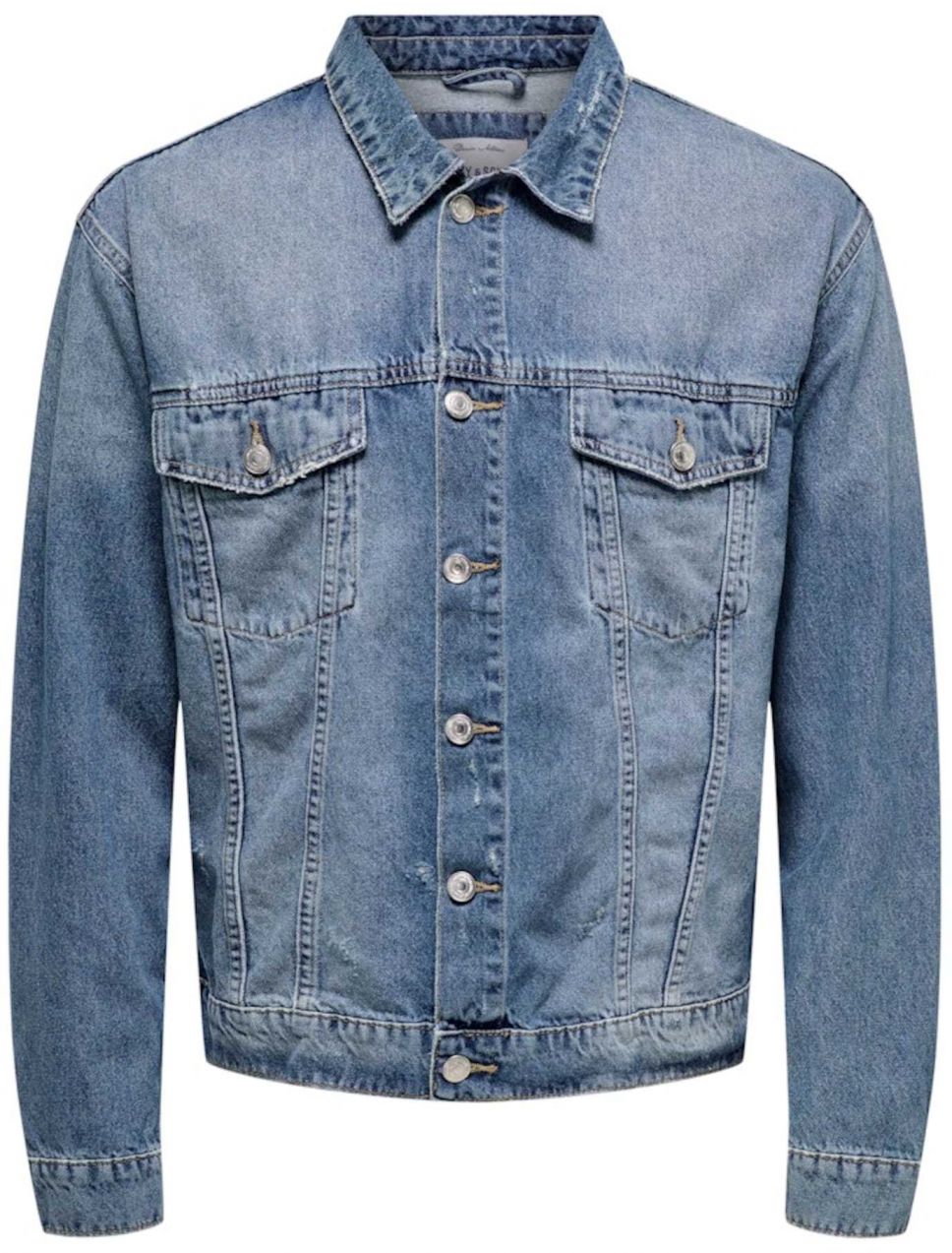 Only & Sons Prechodná bunda 'ONSJUST'  modrá denim