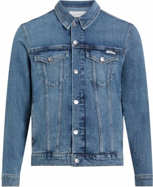 Calvin Klein Jeans Prechodná bunda  modrá denim