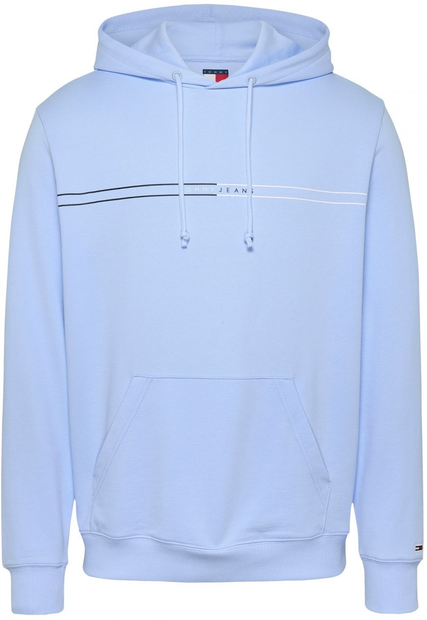 Tommy Jeans Mikina  modrosivá / čierna / biela