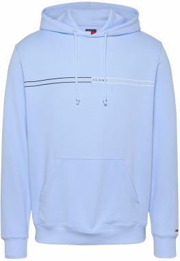 Tommy Jeans Mikina  modrosivá / čierna / biela