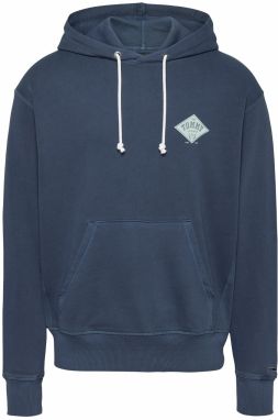 Tommy Jeans Mikina  námornícka modrá / pastelovo zelená