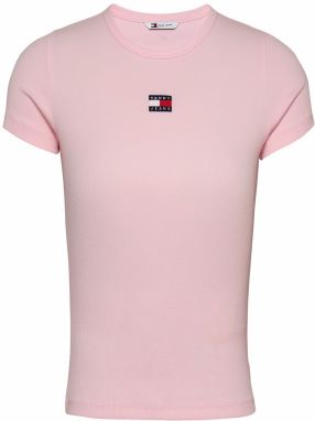 Tommy Jeans Tričko  námornícka modrá / ružová / červená / biela