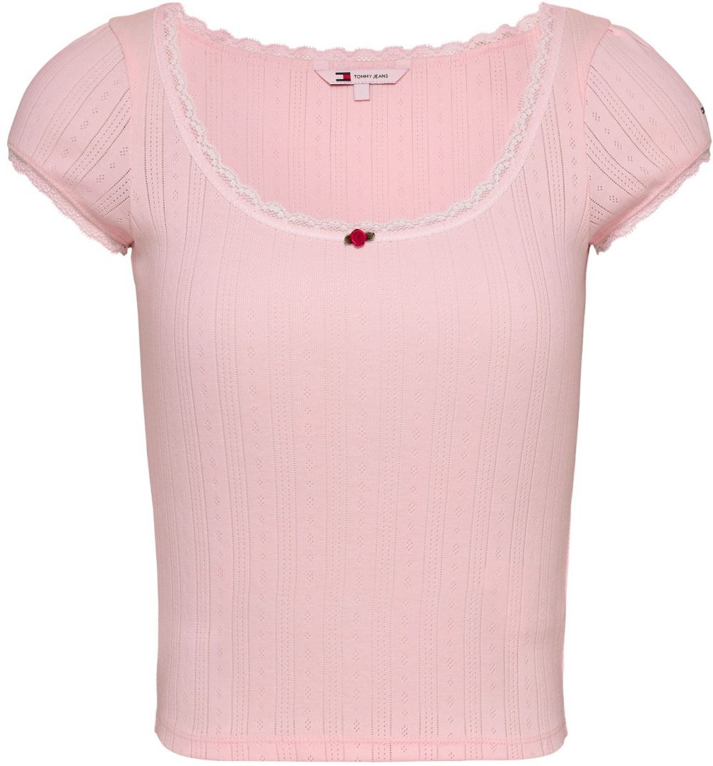 Tommy Jeans Tričko  ružová