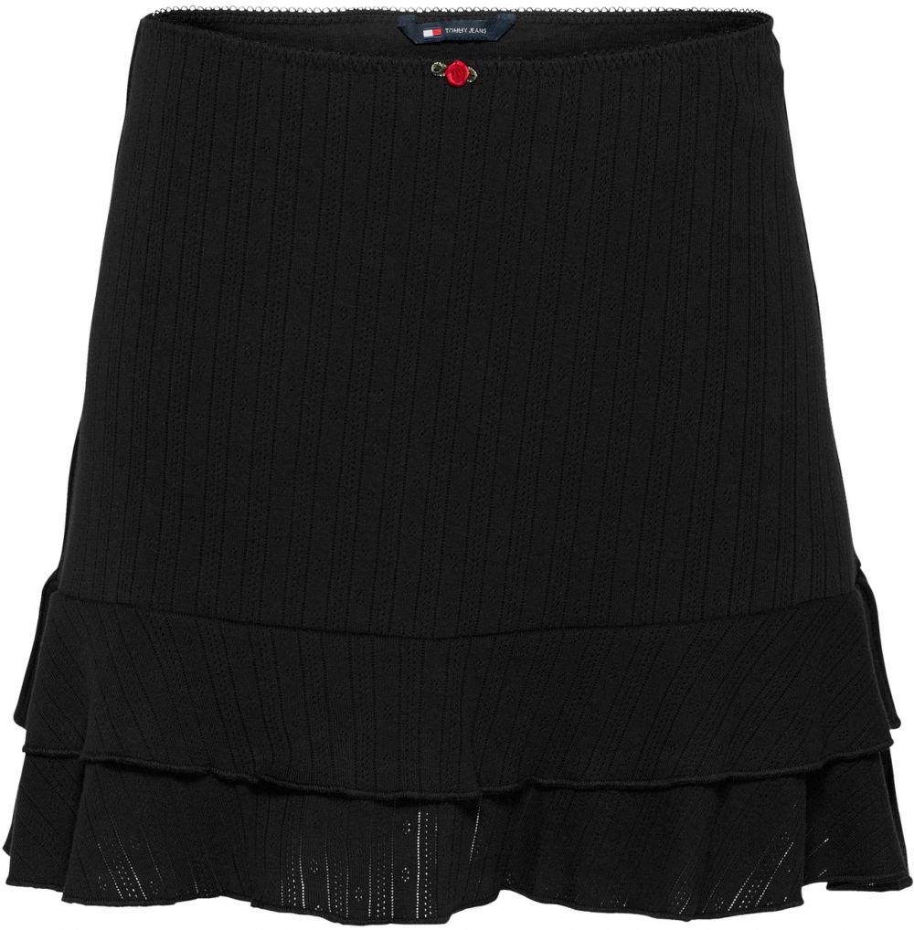 Tommy Jeans Sukňa  čierna