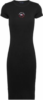 Tommy Jeans Šaty  červená / čierna / biela